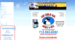 Desktop Screenshot of icecoldice.com